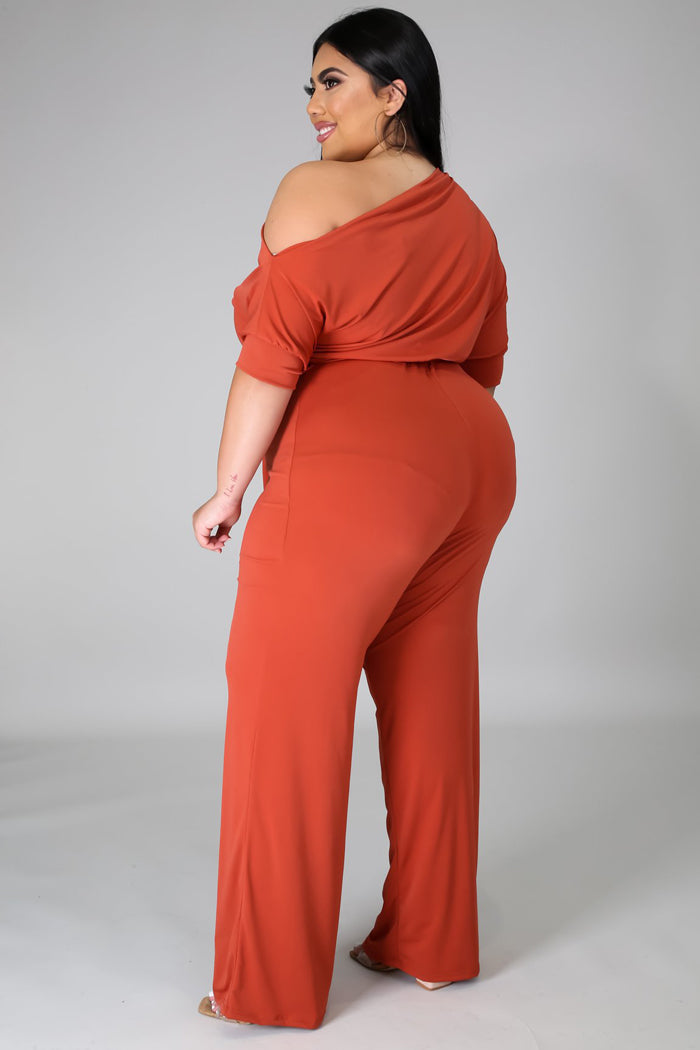 Off Shoulder Jumpsuit