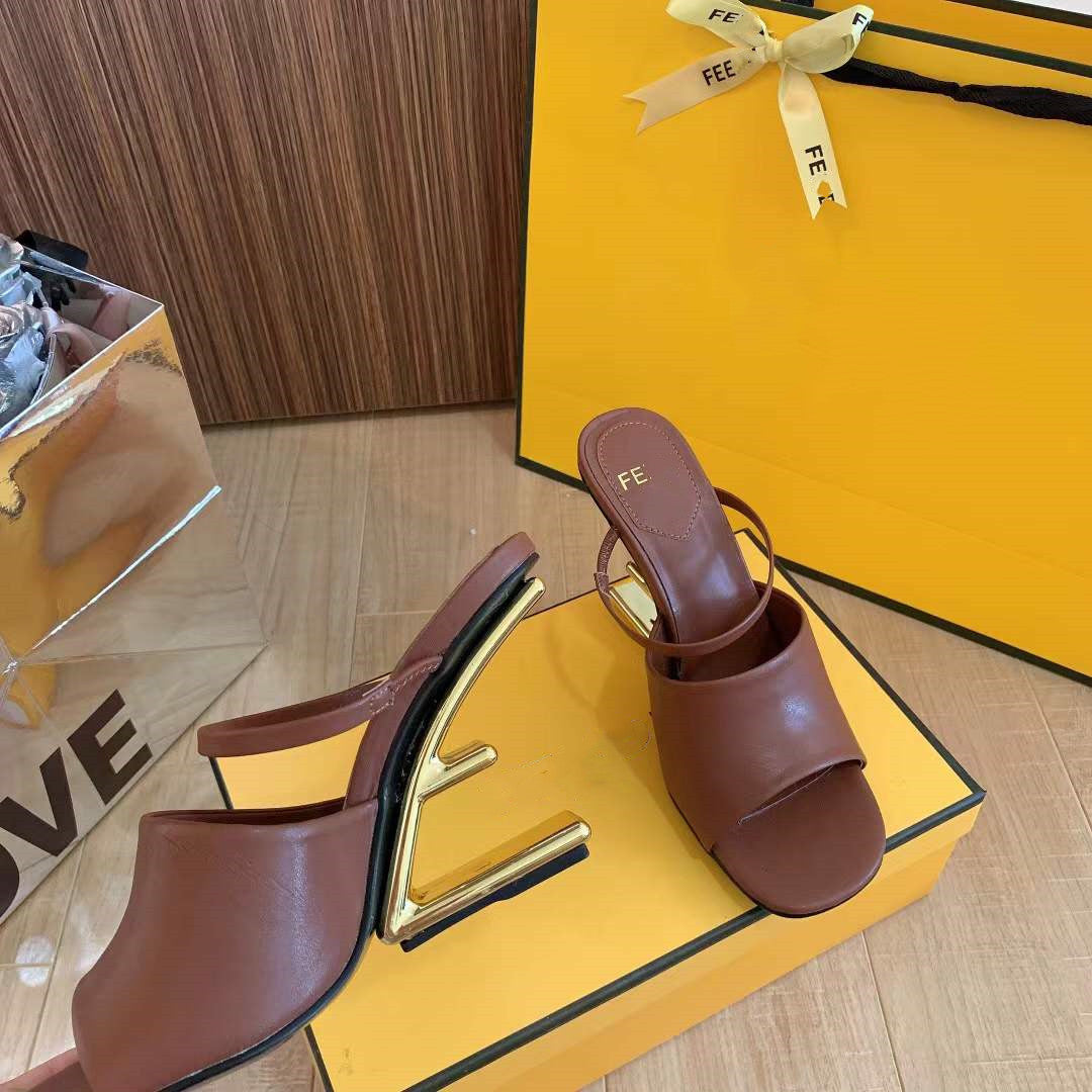 FF Metal Heel Sandals