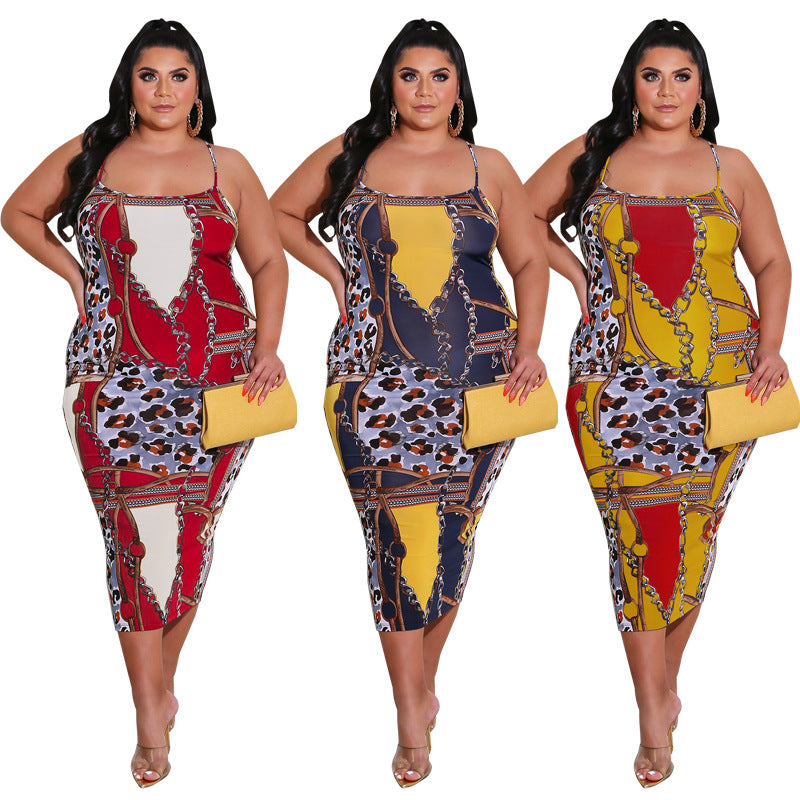 Printed Midi Dress