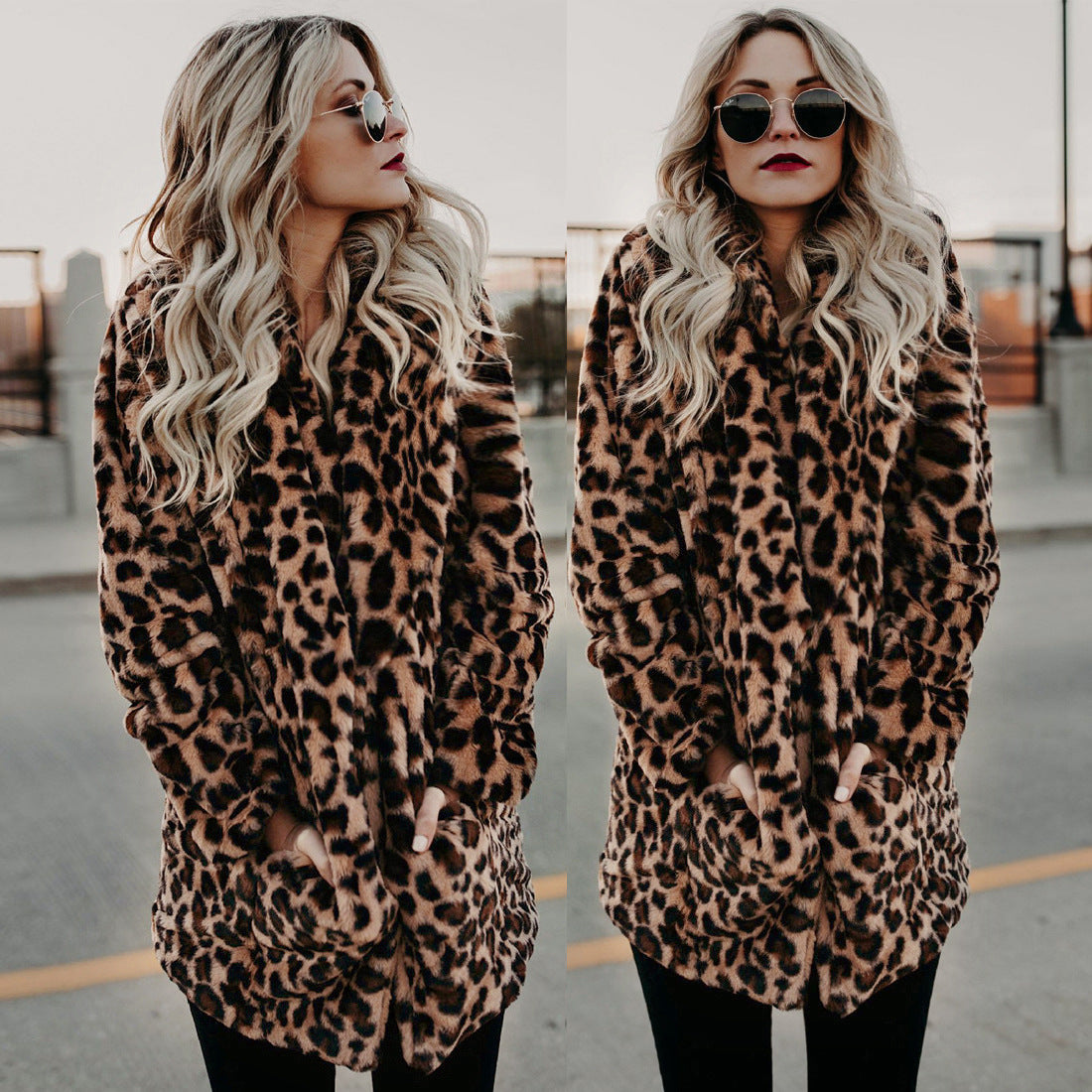 Leopard Faux Fur Jacket