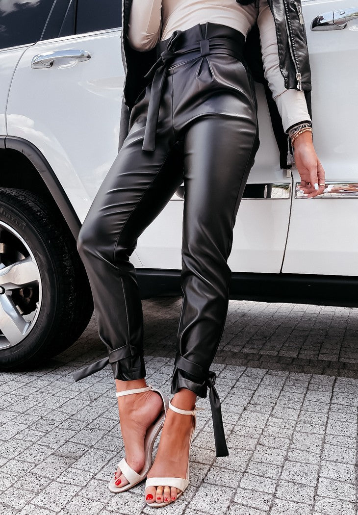 Faux Leather Pants