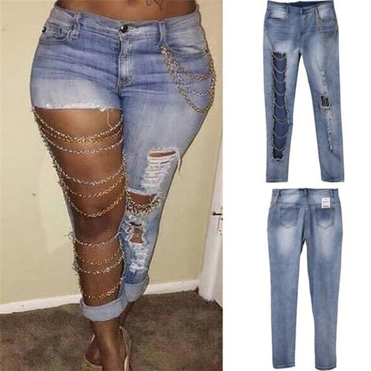 Exaggerated Ripped Jeans