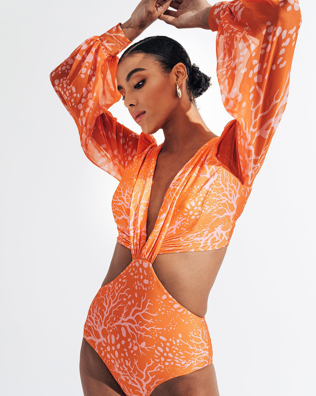 One Piece Long Sleeve Swimsuit