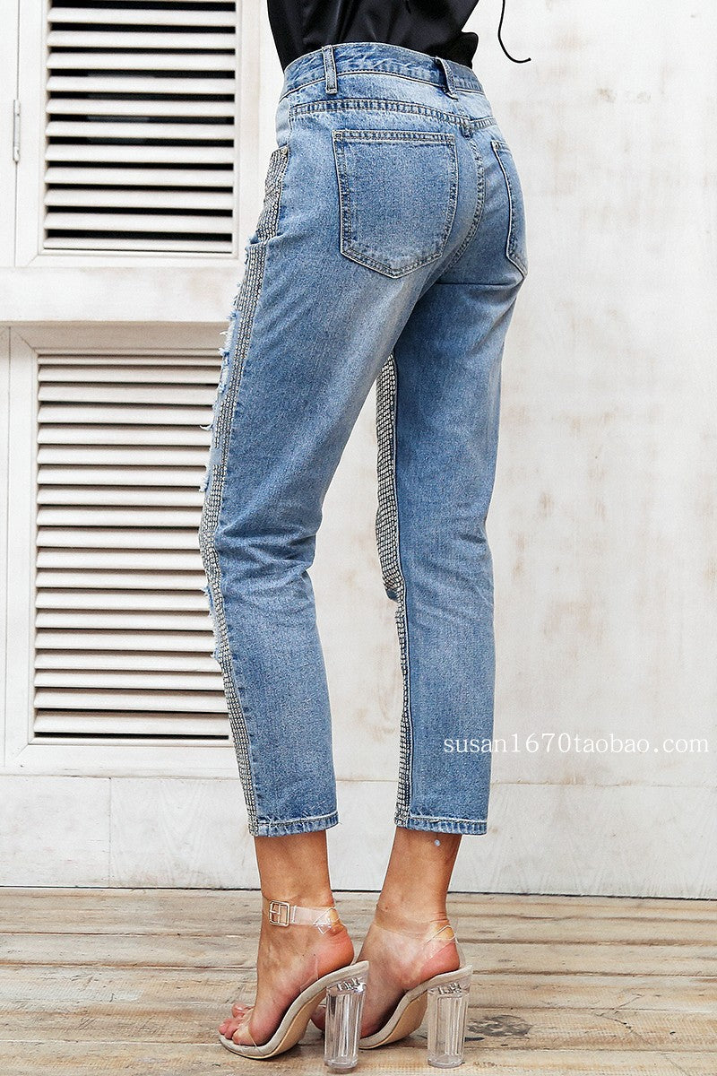 Sequined Jeans