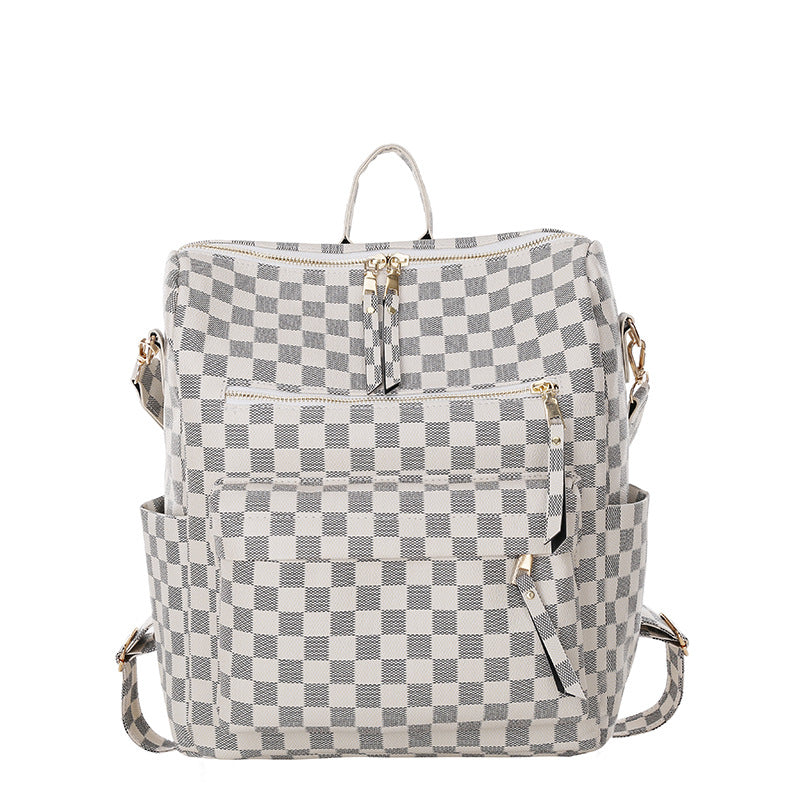 Checkered Backpack