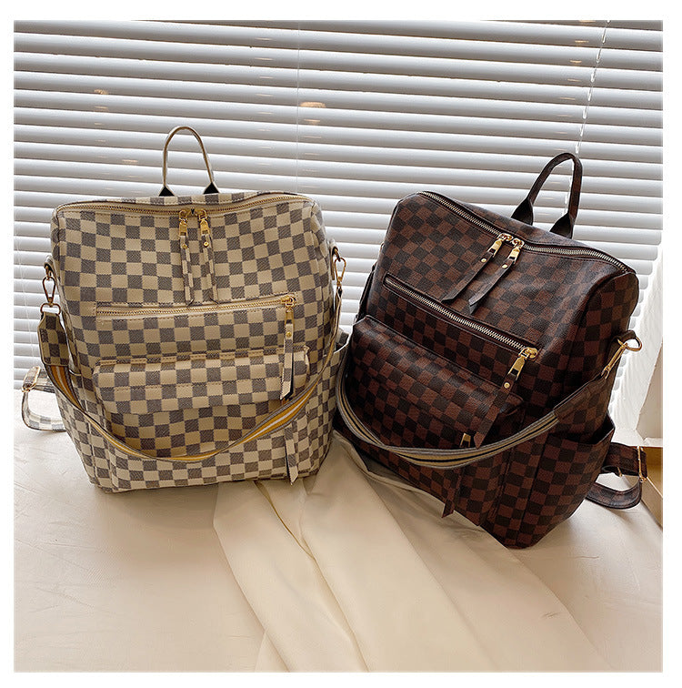 Checkered Backpack