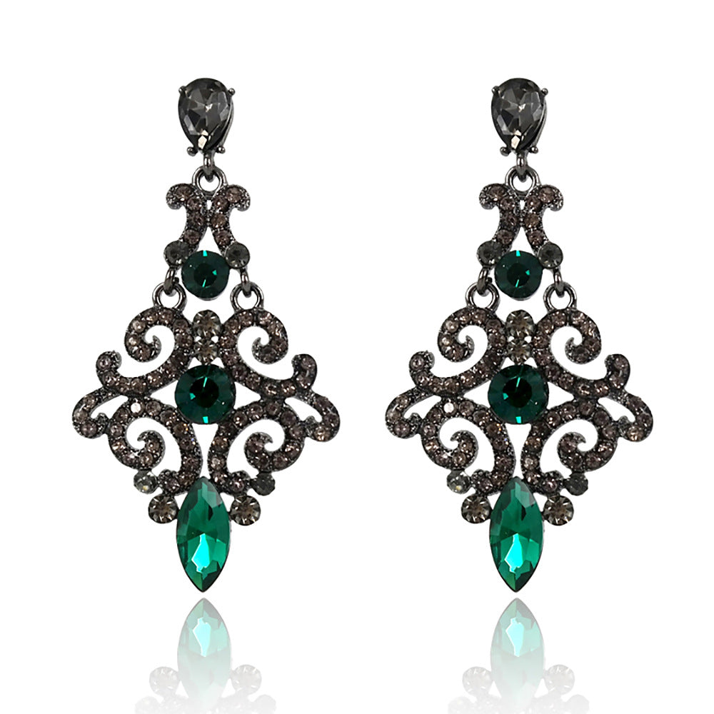 Rhinestone Chandelier Earrings