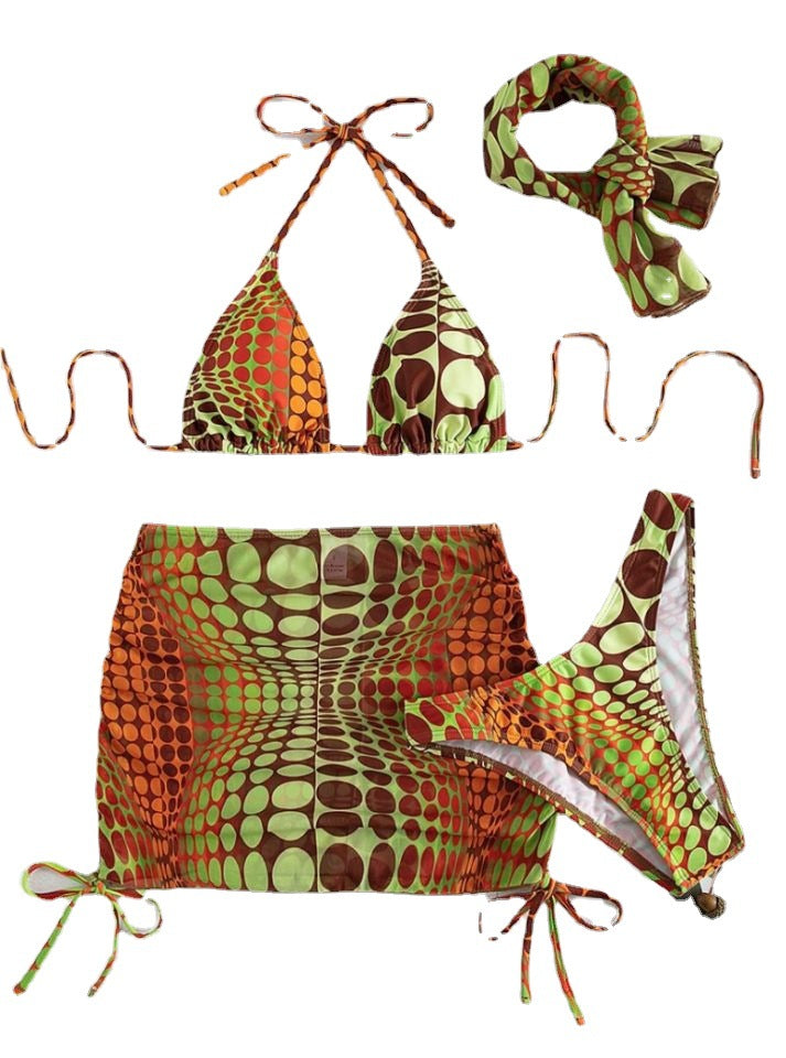 Polka Dot Swimsuit Set