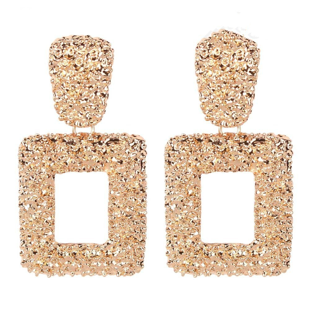 Geometric Square Earrings