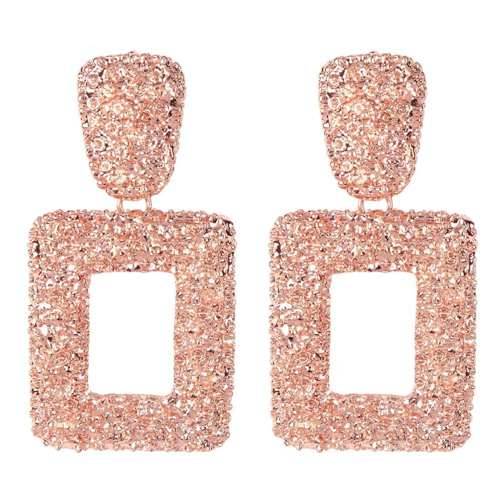 Geometric Square Earrings