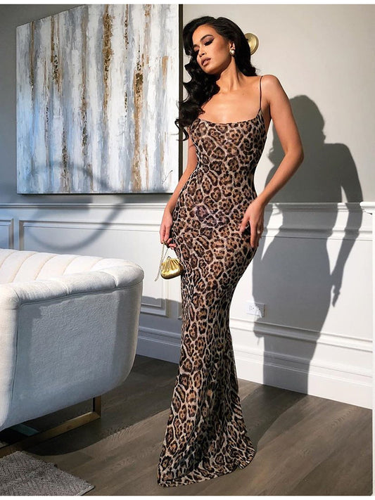 Leopard Slip Dress