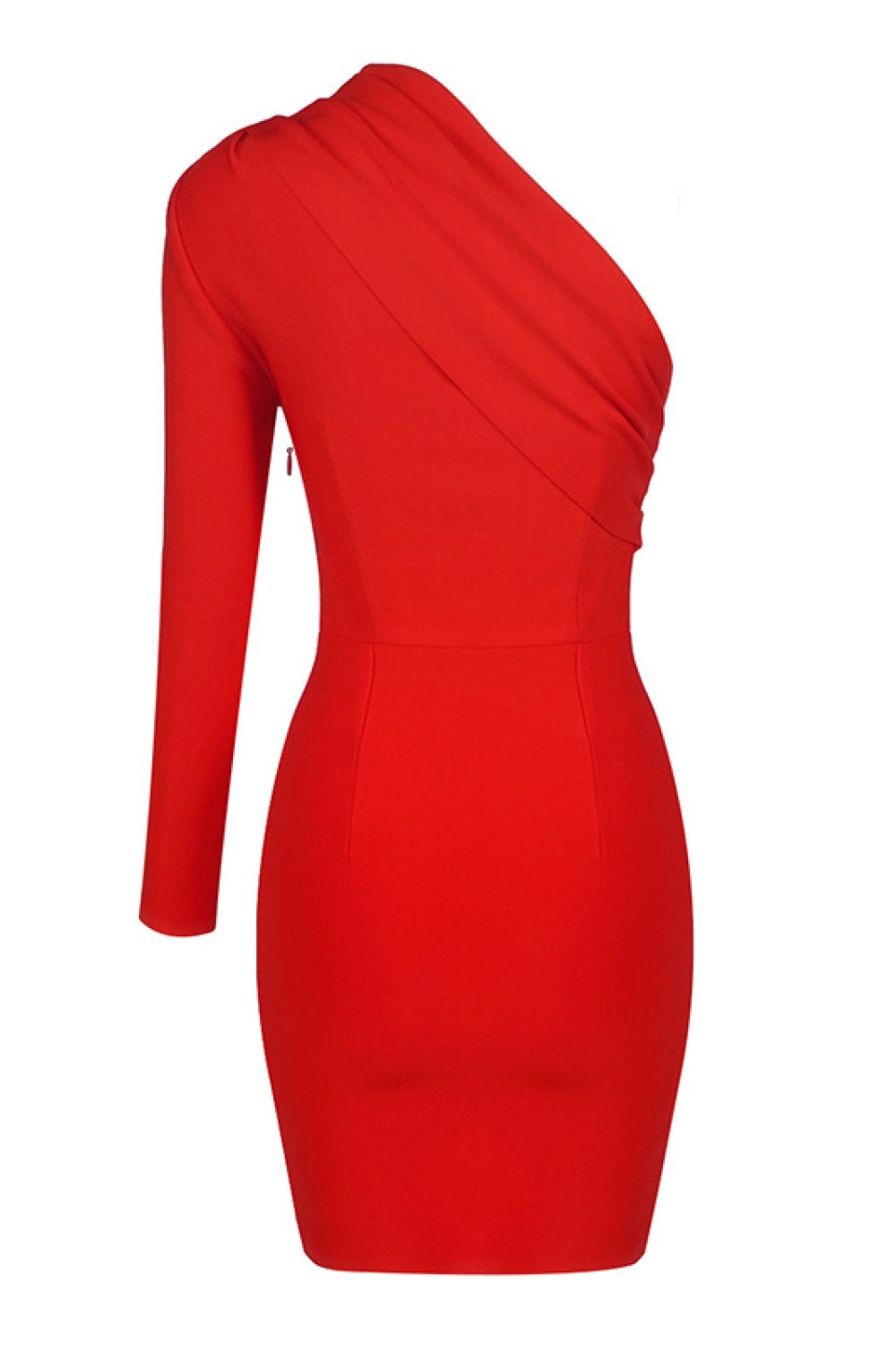 Asymmetrical One Shoulder Bodycon Dress