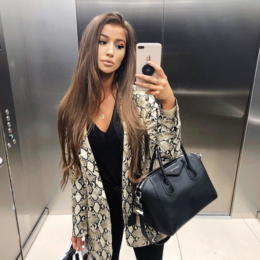 Snake Print Blazer