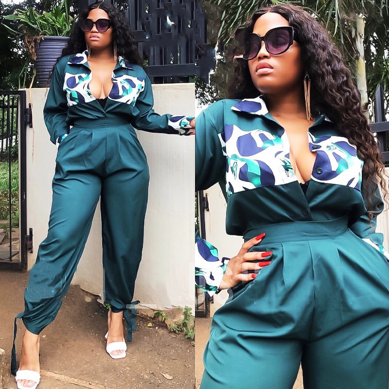 Printed Casual Jumpsuit