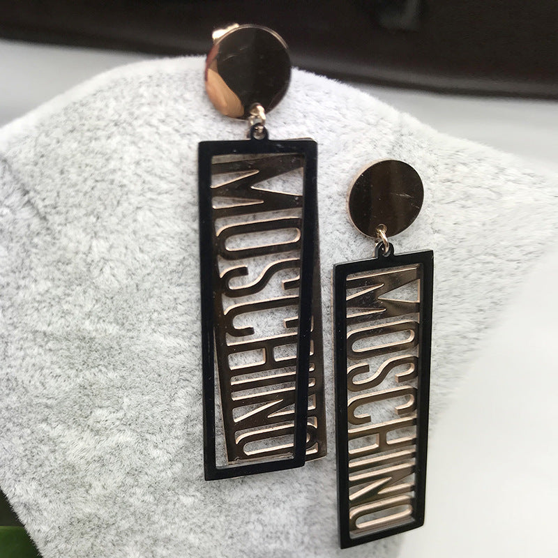 Letter Pendent Earrings