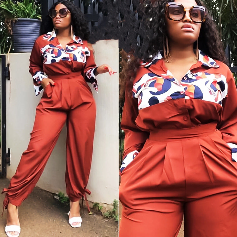 Printed Casual Jumpsuit