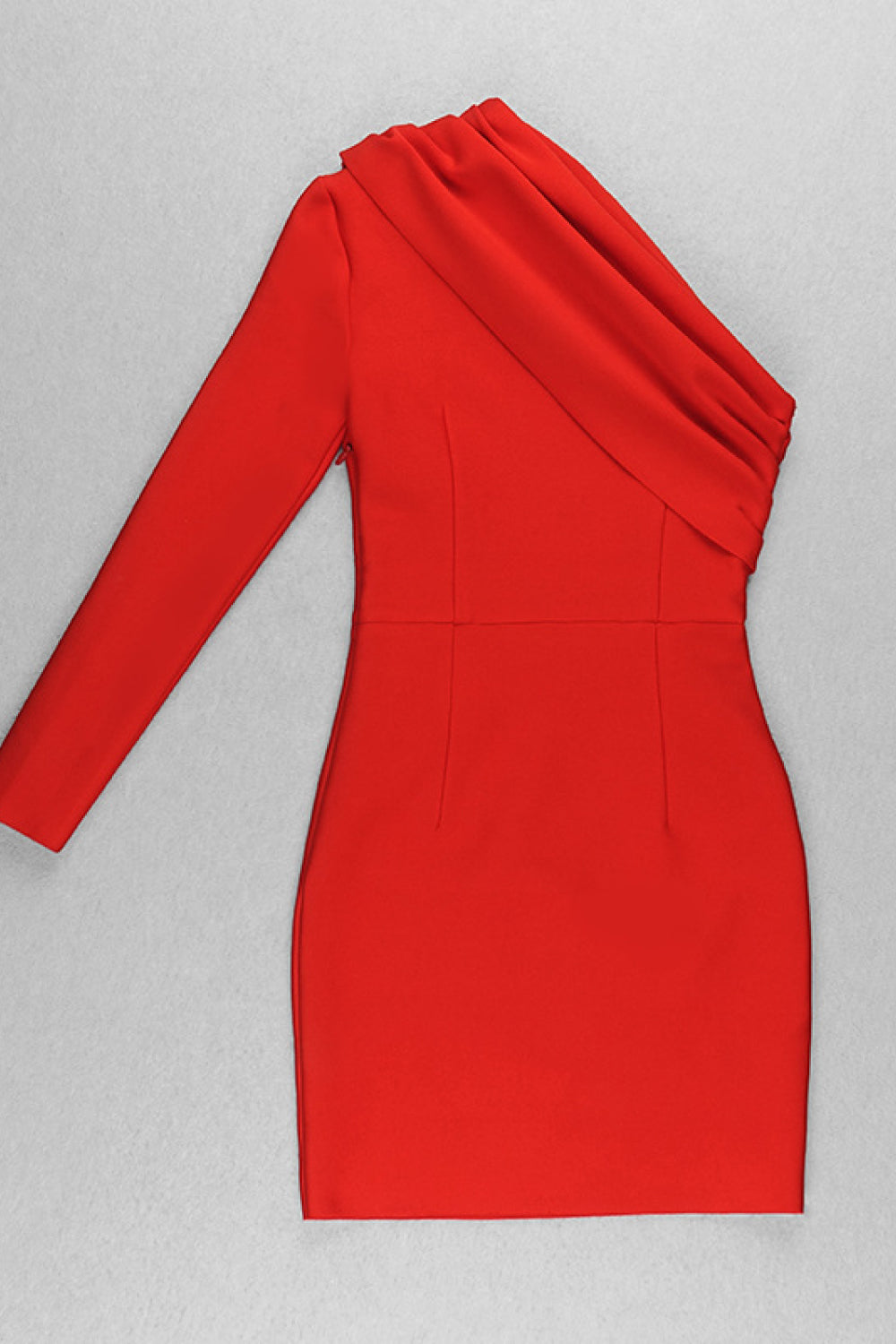 Asymmetrical One Shoulder Bodycon Dress