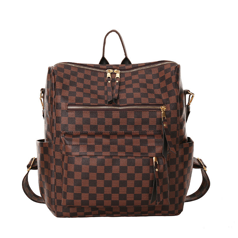 Checkered Backpack