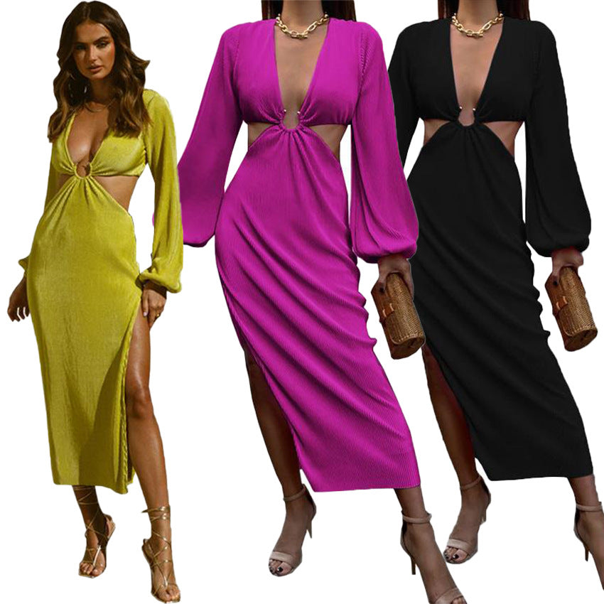 Pleated Waistless Dress