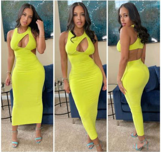 Backless Cut-Out Dress