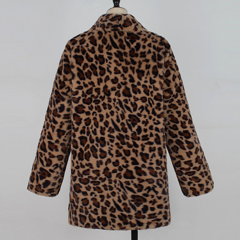 Leopard Faux Fur Jacket