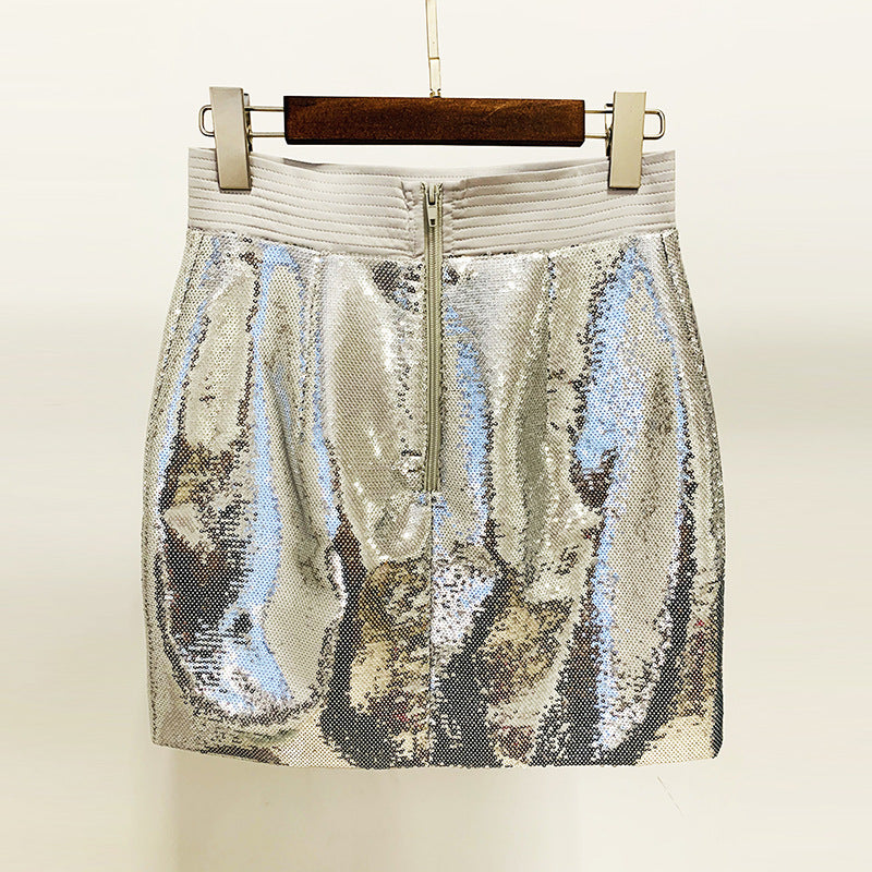 Sequin Skirt Set