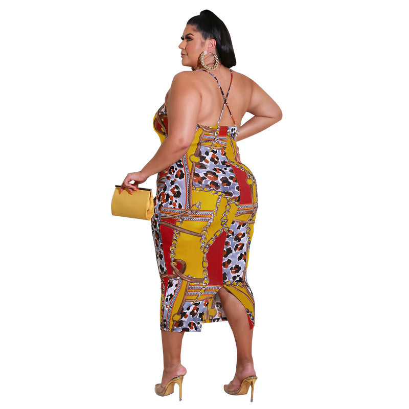 Printed Midi Dress