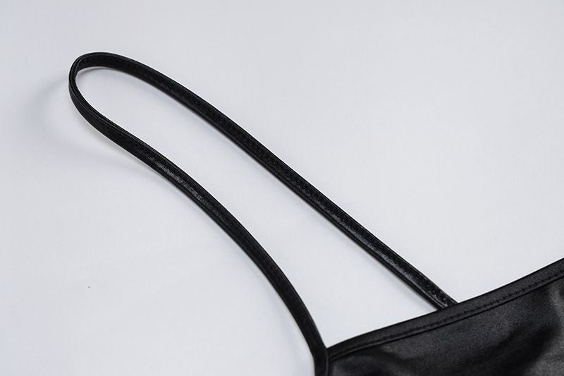 Backless Leather Dress