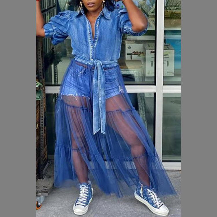 Denim Maxi Dress