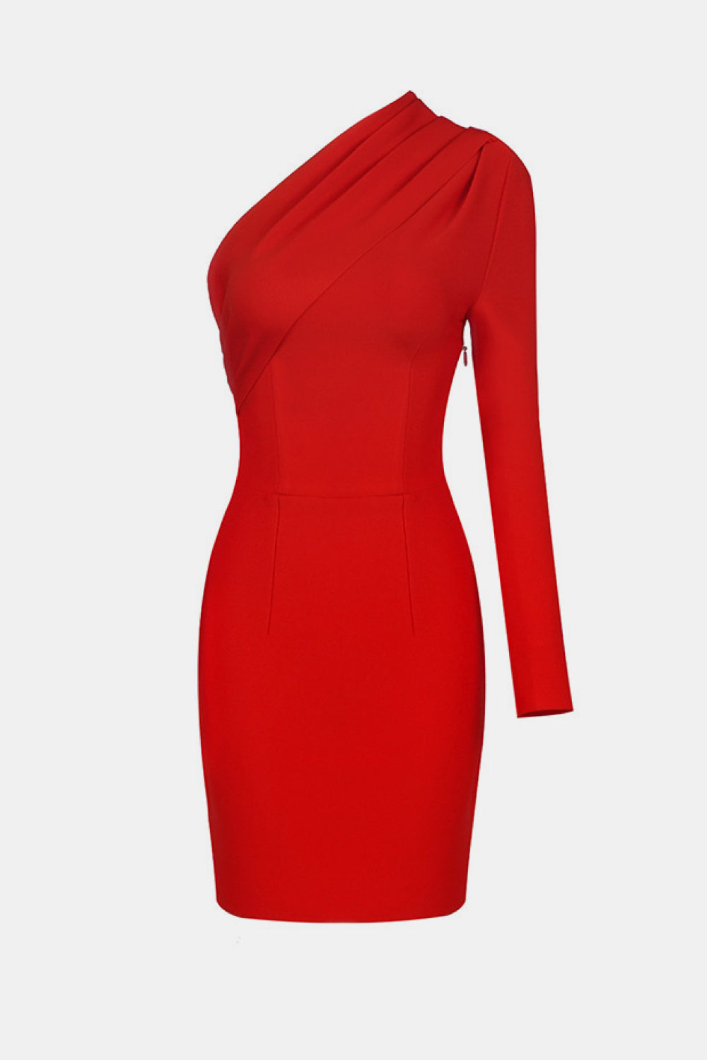 Asymmetrical One Shoulder Bodycon Dress