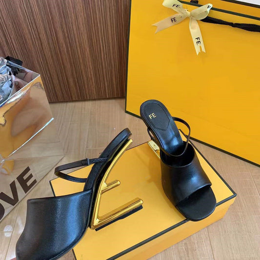FF Metal Heel Sandals