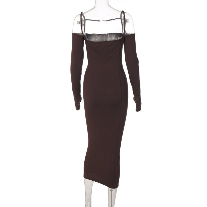 Long Sleeve Ribbed Dress