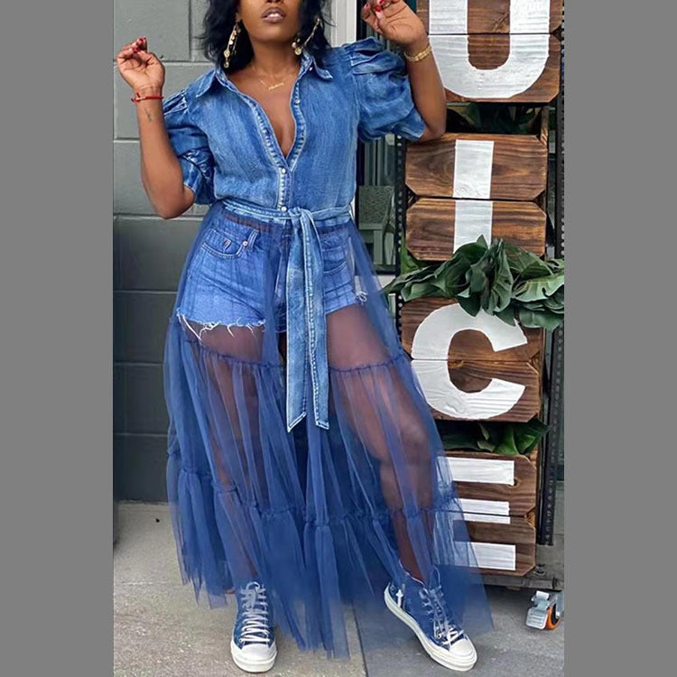 Denim Maxi Dress