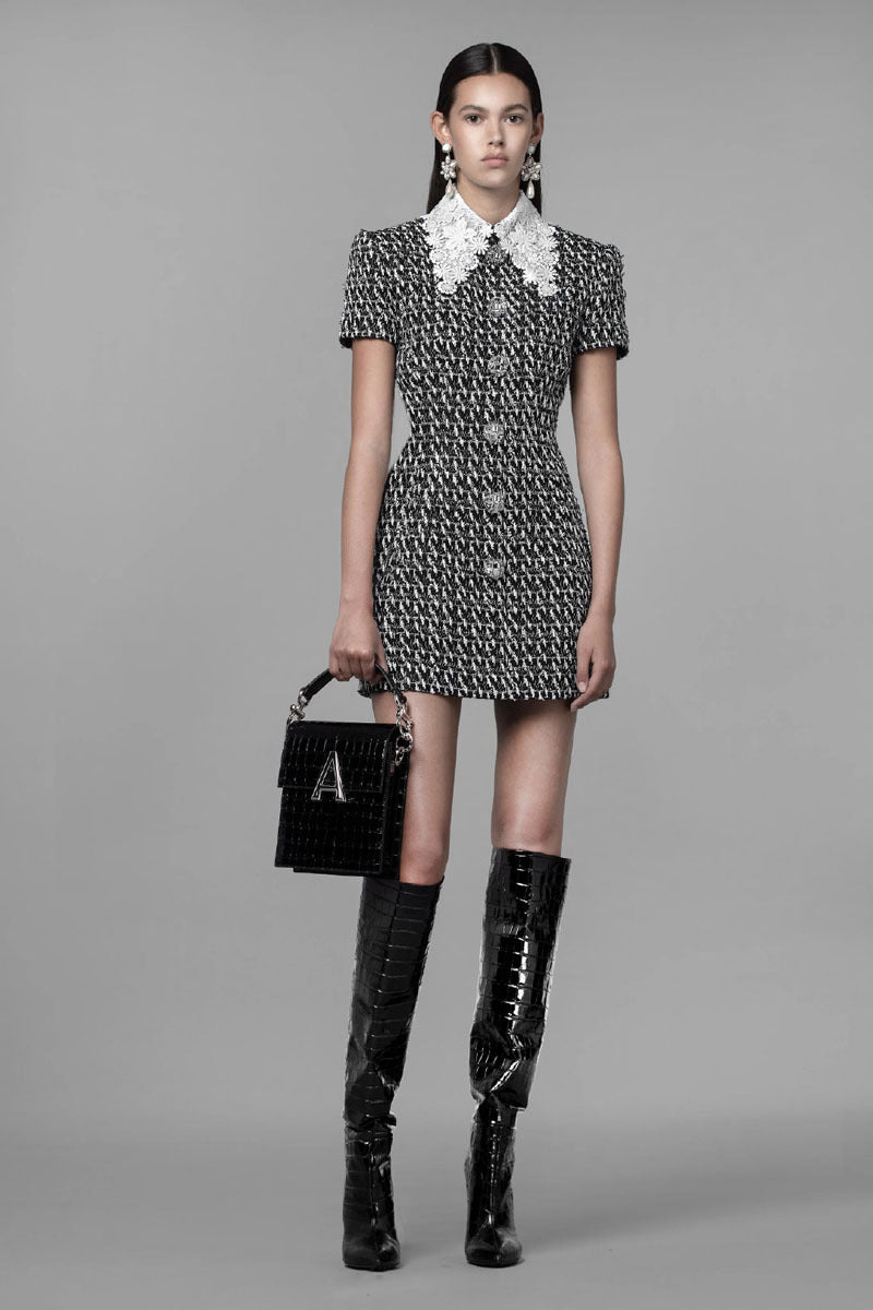 Croc Stiletto Knee Boots