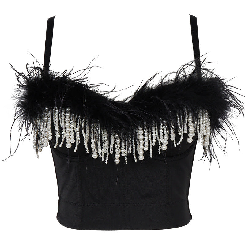 Feather Corset Top