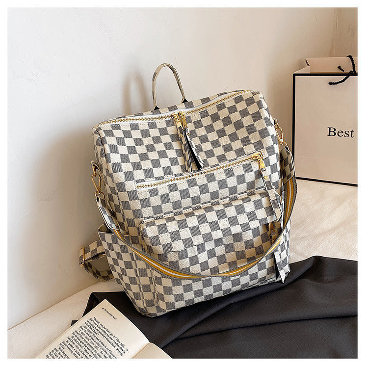 Checkered Backpack