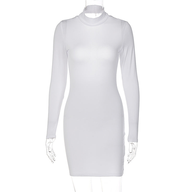 Backless Long Sleeve Dress