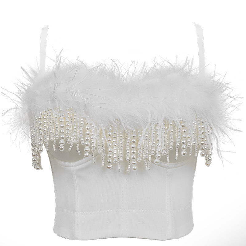 Feather Corset Top