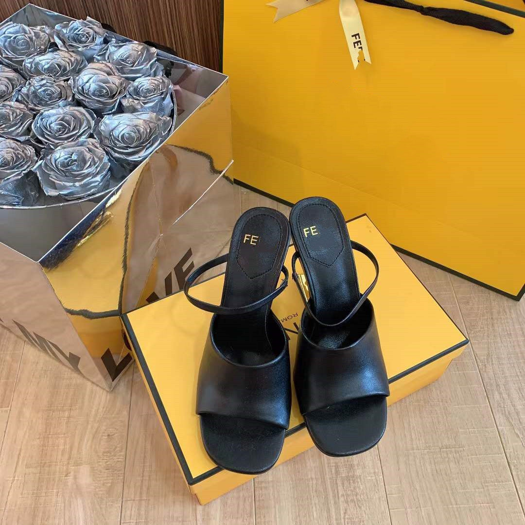 FF Metal Heel Sandals