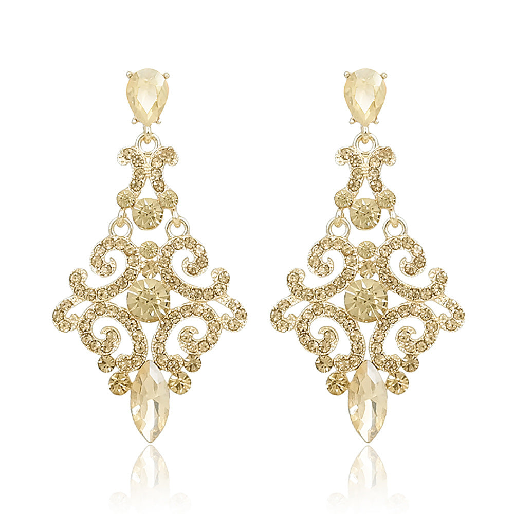 Rhinestone Chandelier Earrings