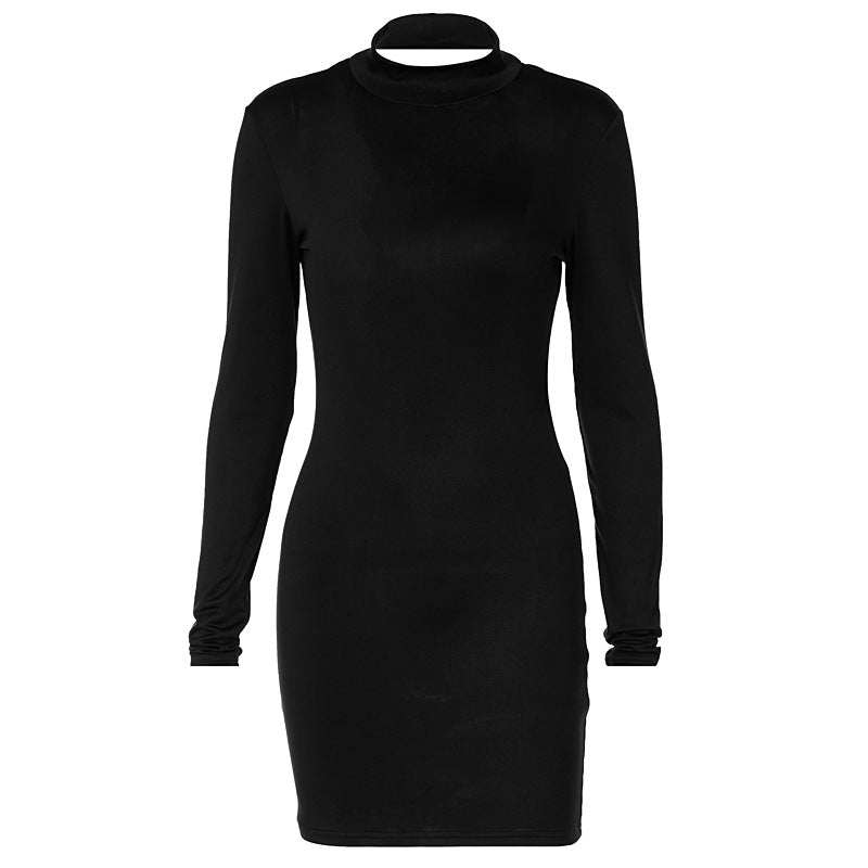 Backless Long Sleeve Dress
