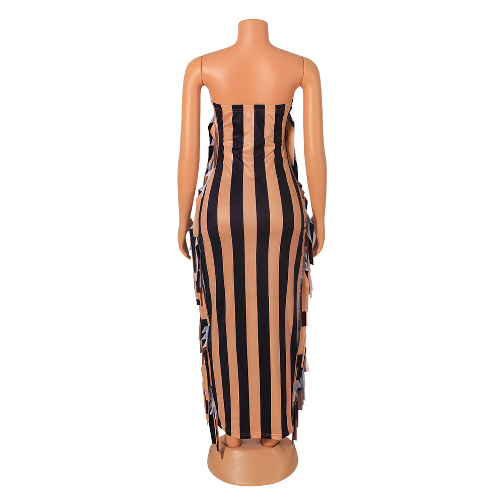Fringed Tight Dress