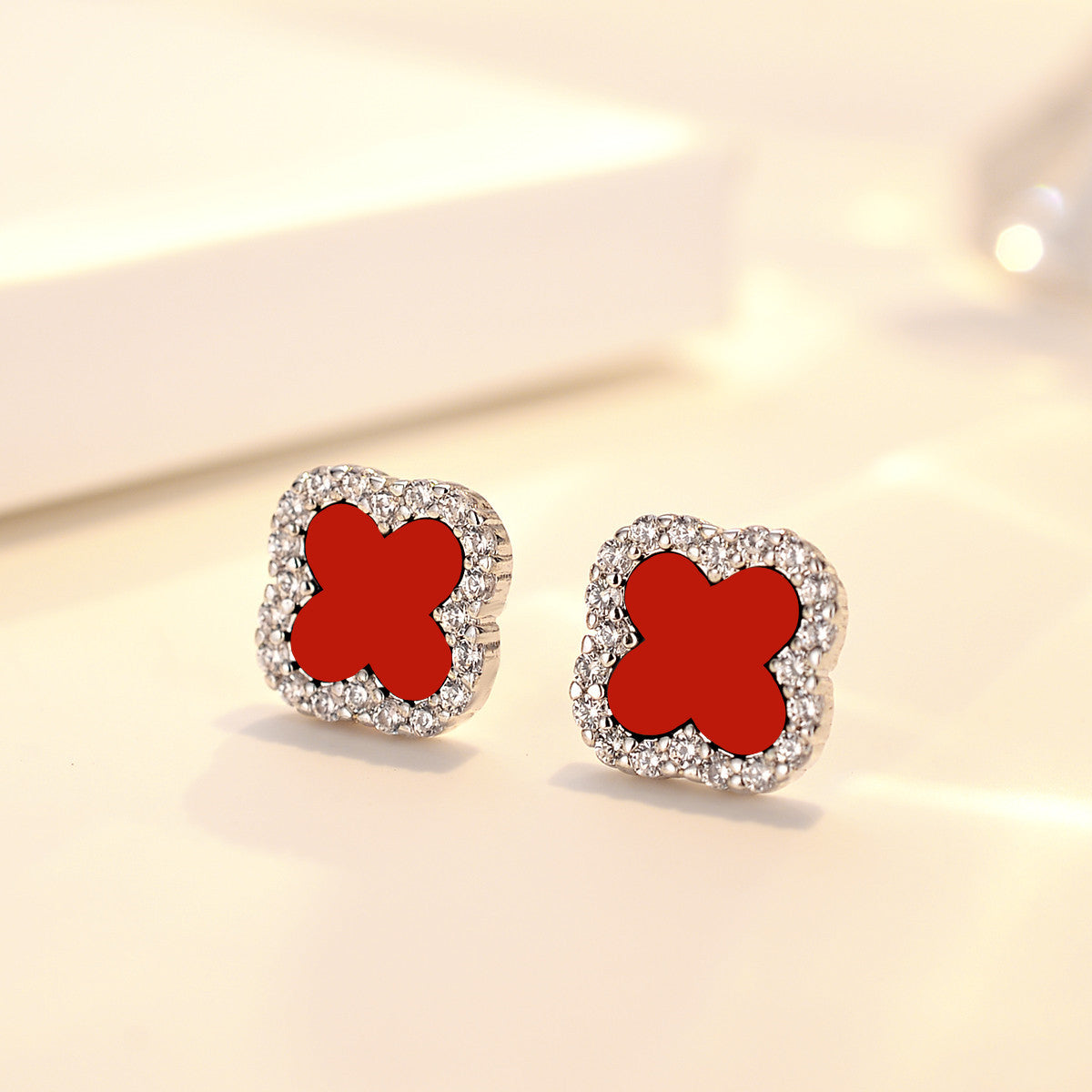 Clover Earrings and Necklace