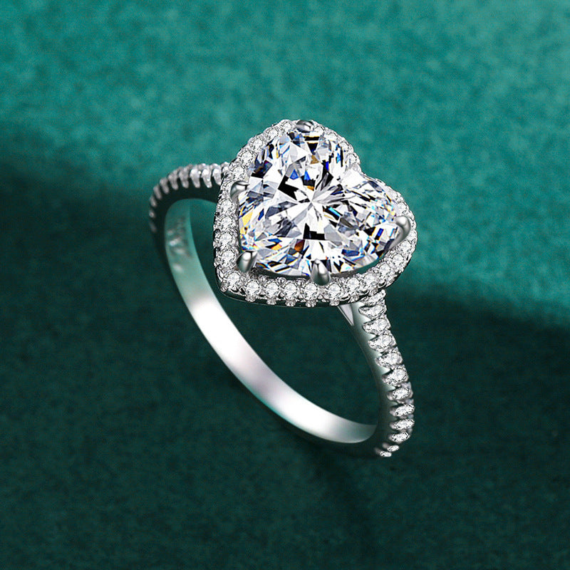 Crystal Heart Ring