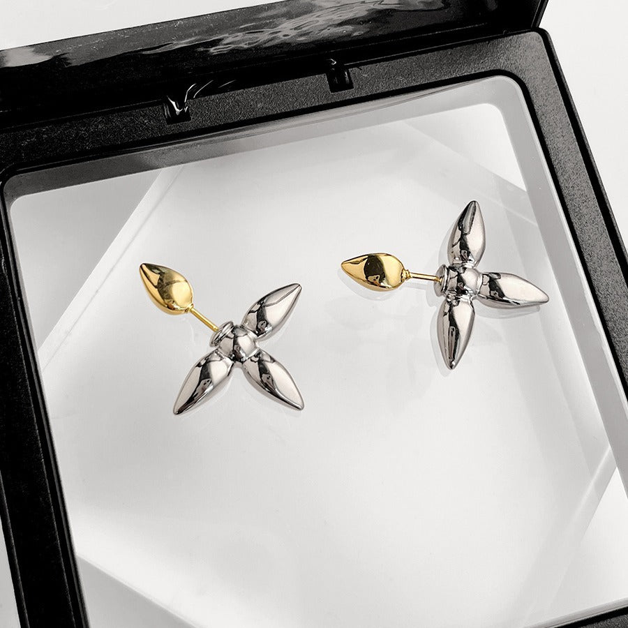 Silver Gold Earrings
