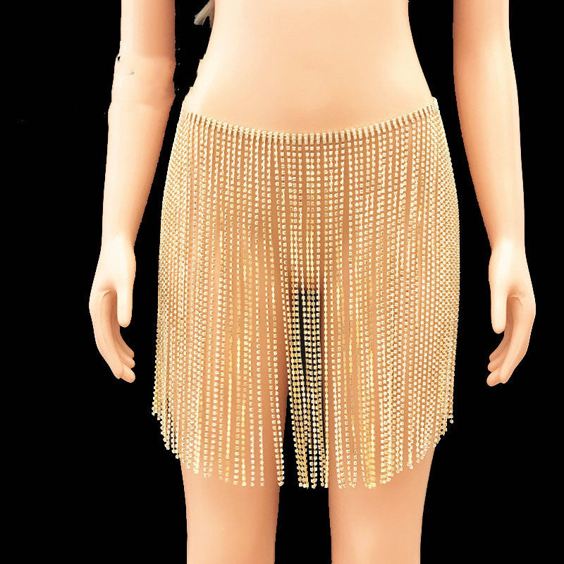Rhinestone Waist Chain