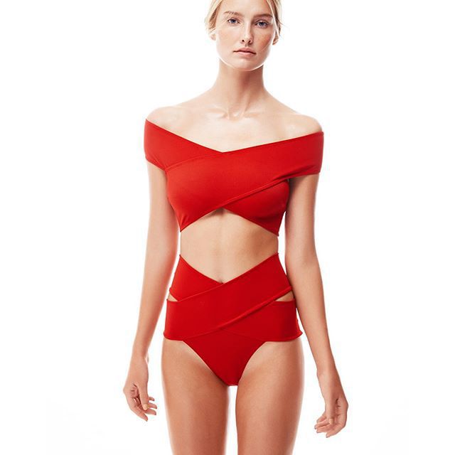 Off Shoulder Two-Piece Swimsuit