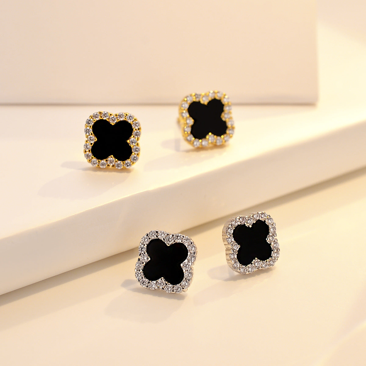 Clover Earrings and Necklace