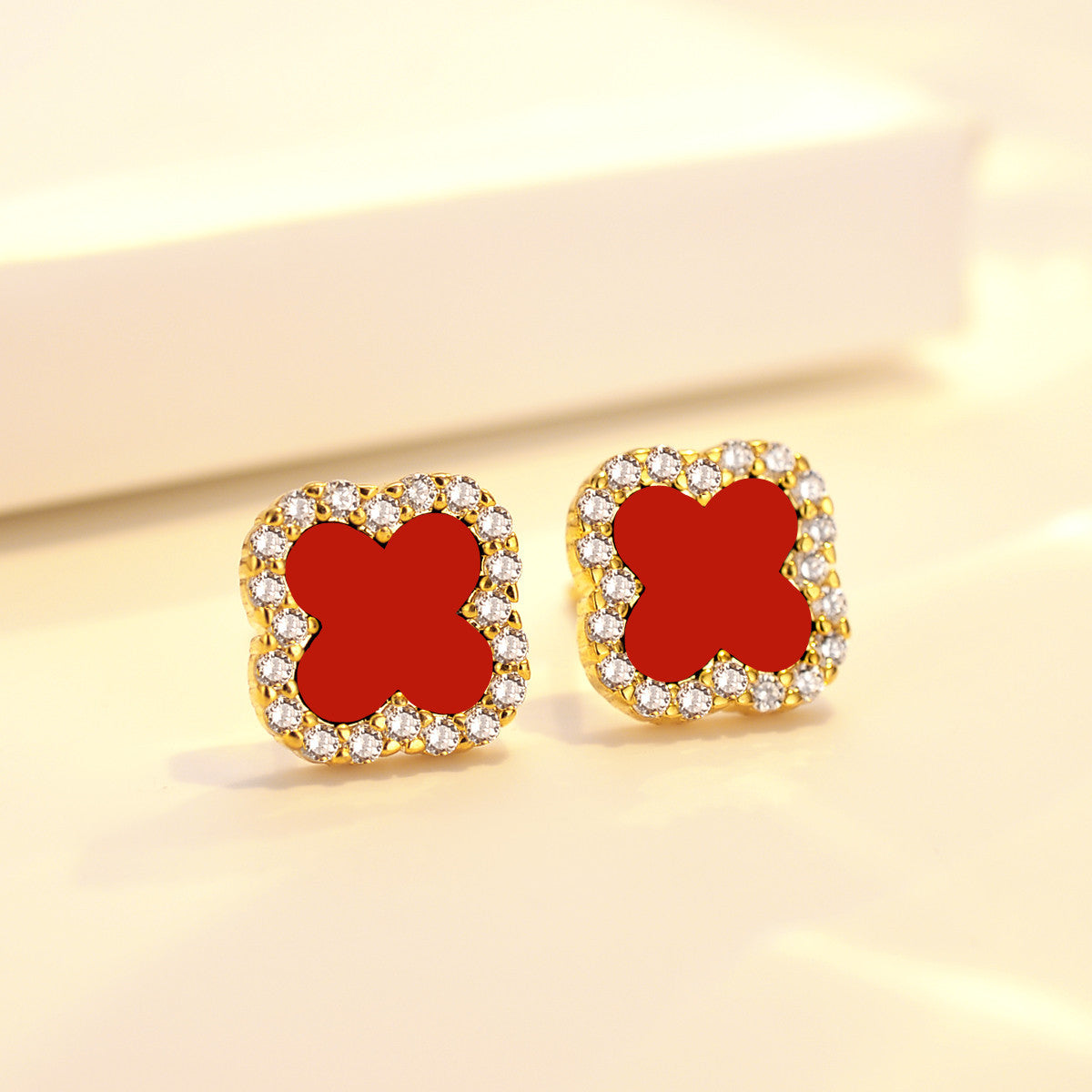 Clover Earrings and Necklace