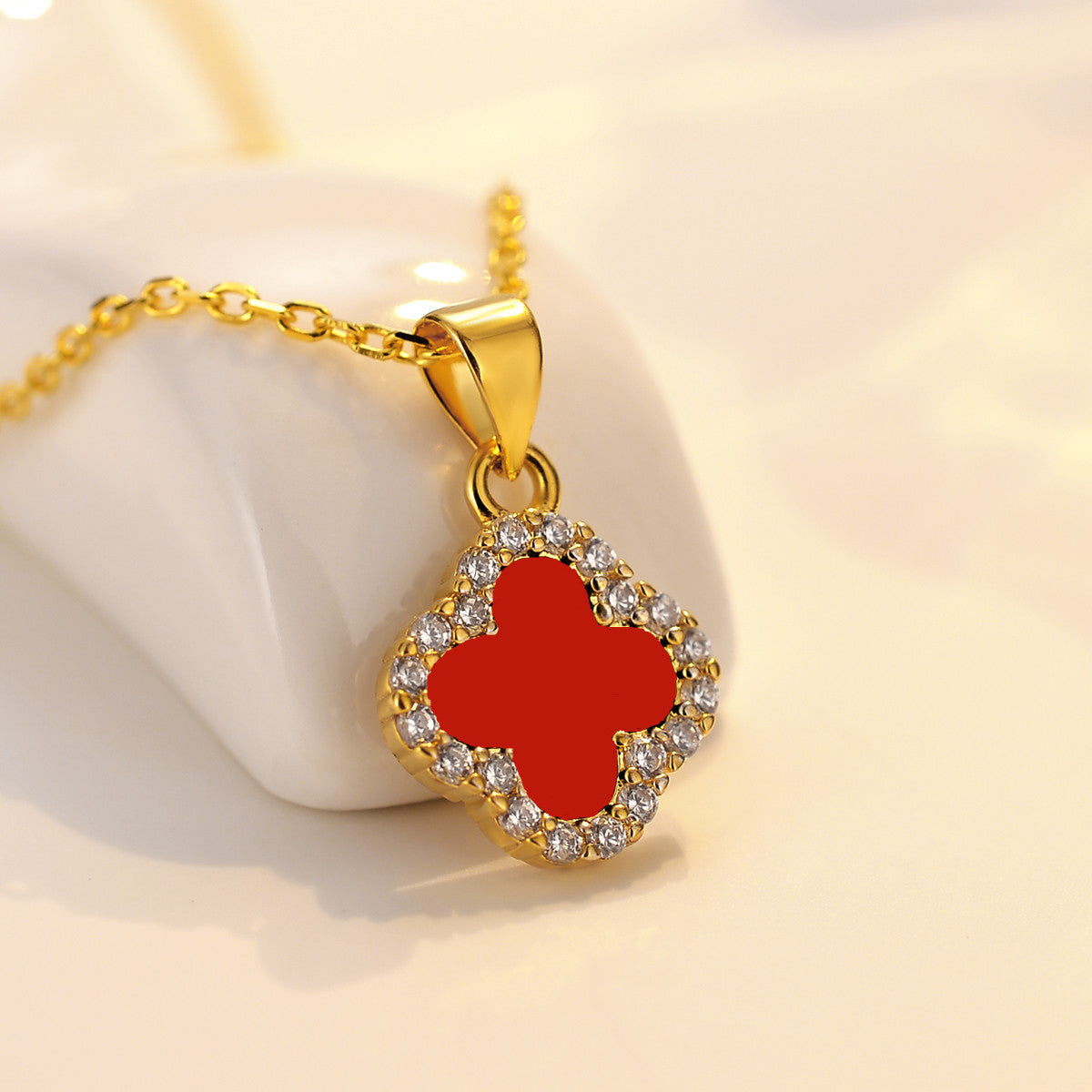 Clover Earrings and Necklace